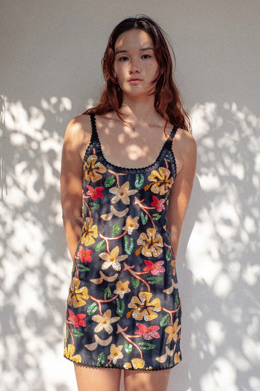 Amber Charcoal Ibisco Tank Dress
