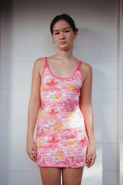 Peach Sunset Ibisco Tank Dress