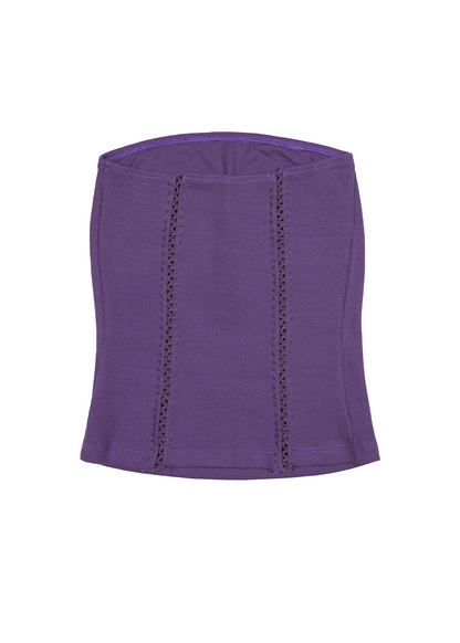 Purple Twin Rose Tube Top
